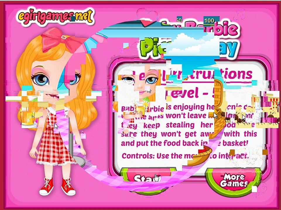 Baby Barbie Picnic Day part 3 Dia de piquenique Barbie bebê