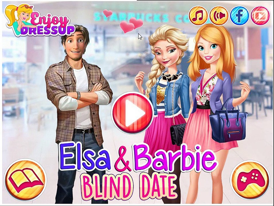 Elsa and Barbie Blind Date