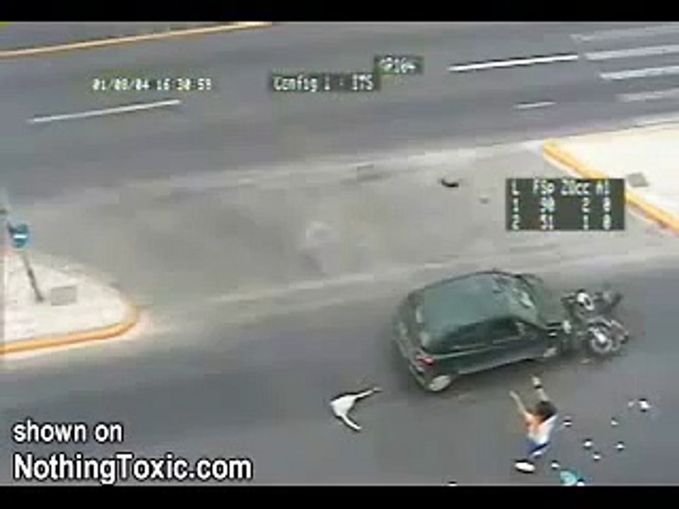 Bike Car Accident funny