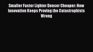 PDF Smaller Faster Lighter Denser Cheaper: How Innovation Keeps Proving the Catastrophists