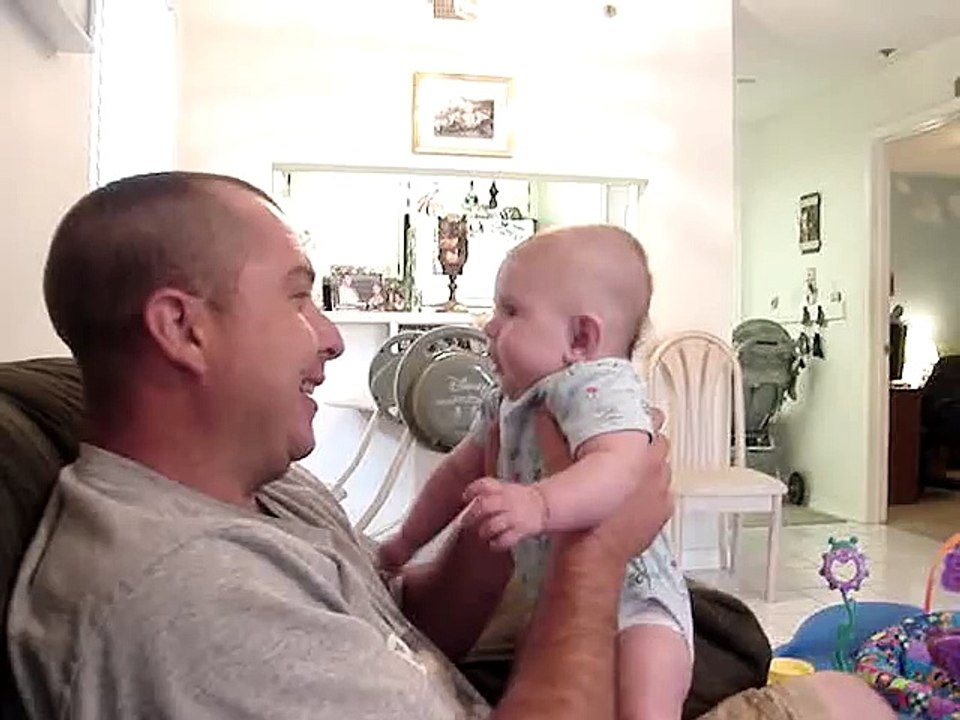 baby copies daddy