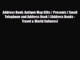 PDF Address Book: Antique Map Gifts / Presents ( Small Telephone and Address Book ) (Address