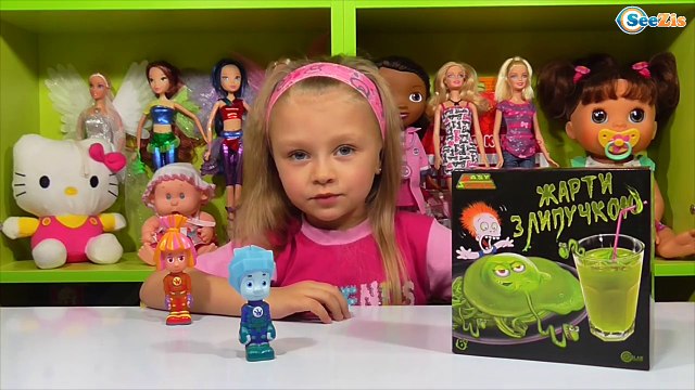 ✔ ФИКСИКИ. Симка и Нолик с Ярославой проводят новые опыты Шутки с липучкой. Видео для детей ✔