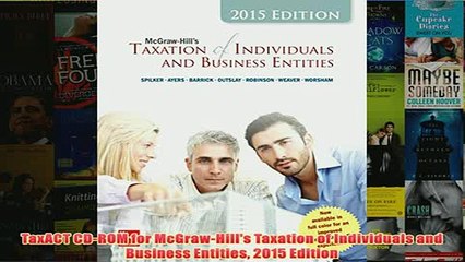 Download PDF  TaxACT CDROM for McGrawHills Taxation of Individuals and Business Entities 2015 Edition FULL FREE