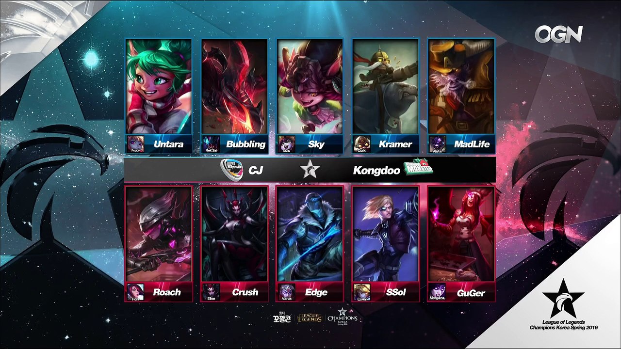 CJ vs KDM | CJ Entus vs KongDoo Monster | LCK Spring Game 1 | W7D2