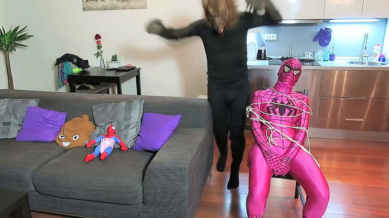 PINK SPIDERGIRL vs WEREWOLF vs BABY SPIDERMAN- Funny Superhero Movie in Real Life
