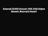 Book Kawasaki ZG1000 Concours 1986-2006 (Clymer Manuals: Motorcycle Repair) Download Online