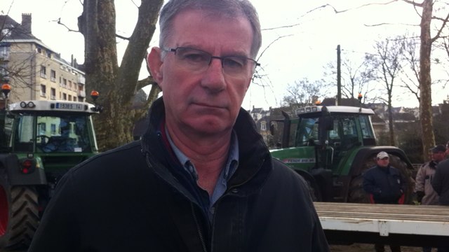 Les agriculteurs manifestent à Caen