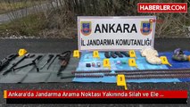 Ankara'da Jandarma Arama Noktası Yakınında Silah ve Mühimmat Ele Geçirildi