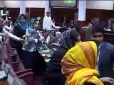 Amazing Fight in Afghan Parliament: Men & Women Beating Each Other