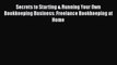 [PDF] Secrets to Starting & Running Your Own Bookkeeping Business: Freelance Bookkeeping at