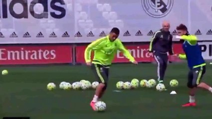 Cristiano Ronaldo  skills vs Sergio Ramos during training