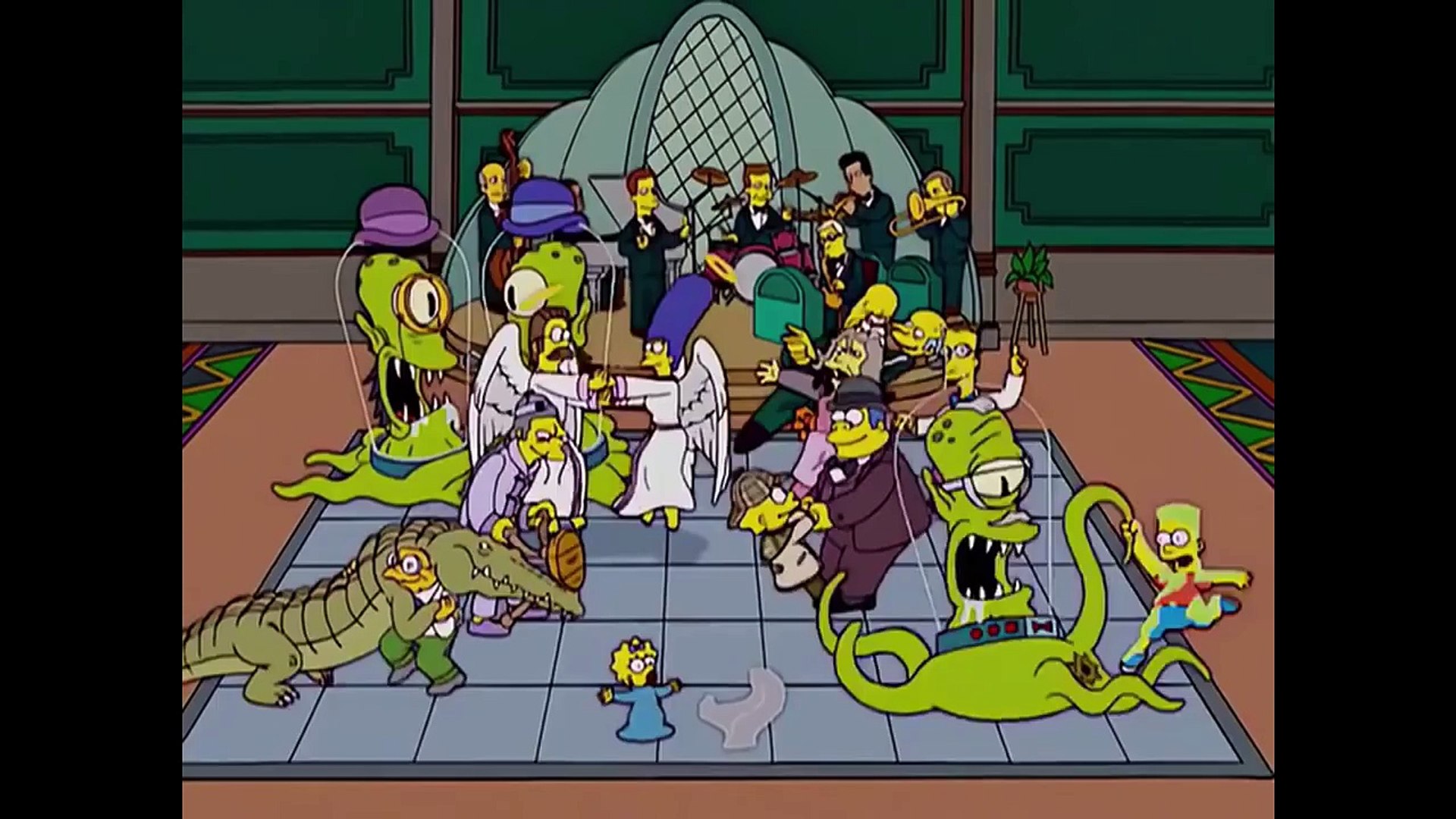 The Simpsons Treehouse Of Horror Xv End Credits Video Dailymotion