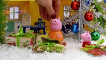 Свинка Пеппа и подарки Деда Мороза мультик из игрушек - Серия #56