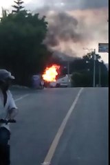 Dispensadores en envasadora de gas explotan en San José de las Matas