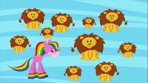 Цвета для детей - развивающий мультфильм для малышей Лошадка Радуга, учим цвета и животных