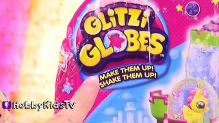 Barbie Elsa Glitzi Globes! Make Princess Castle Snow Domes HobbyMom HobbyKidsTV