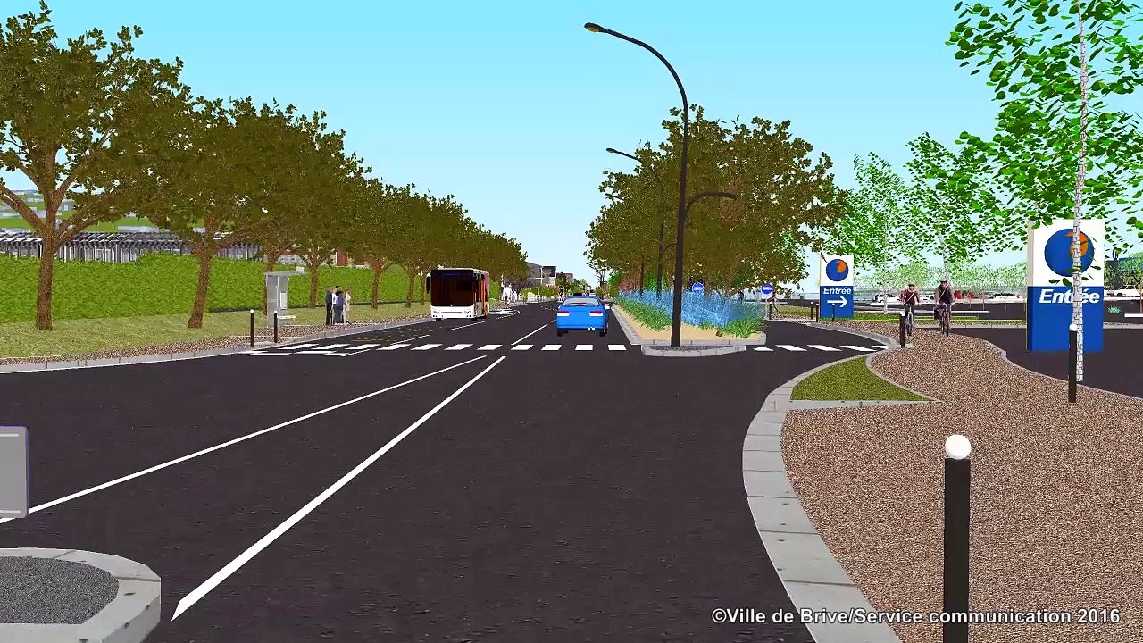 Modélisation de la 1089 (Brive-Malemort) après les travaux