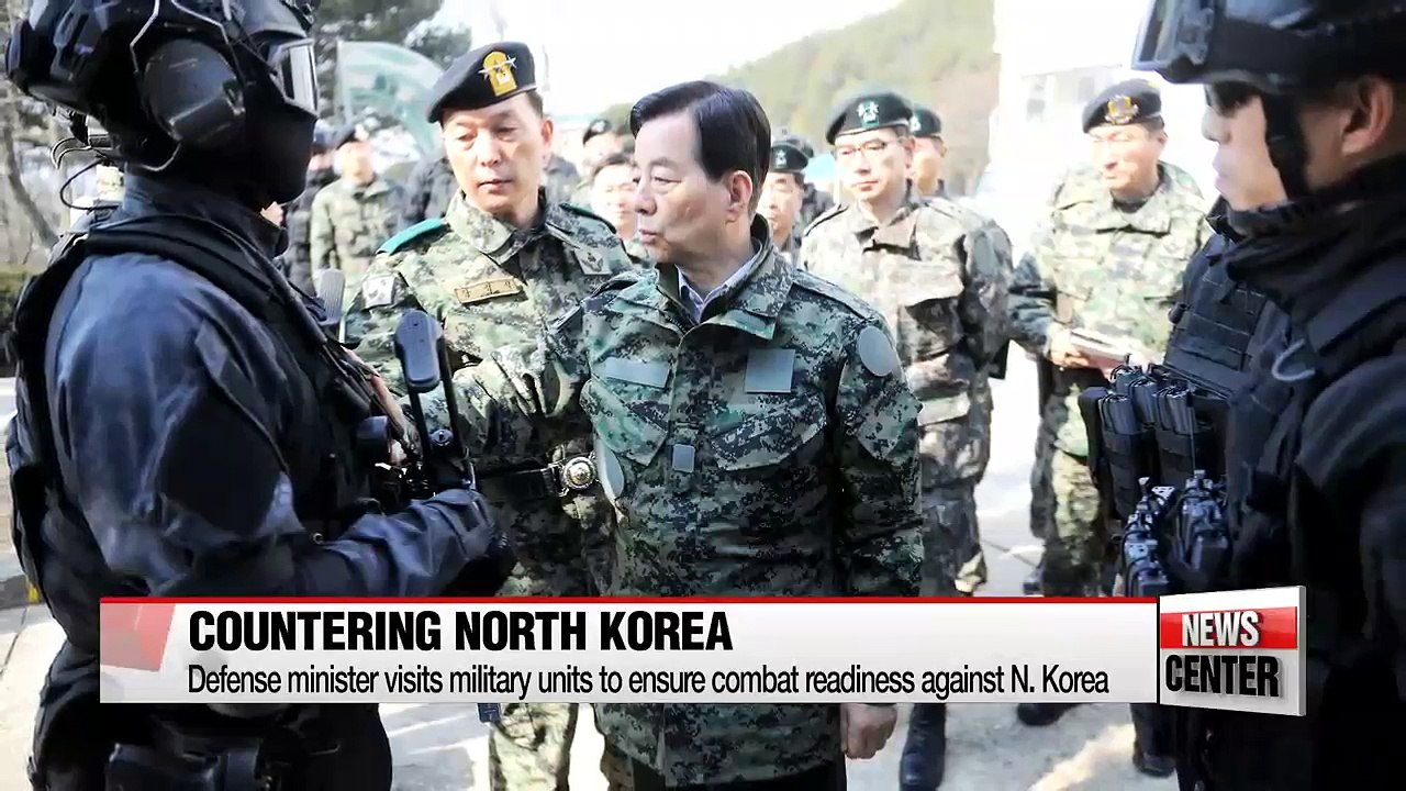Defense minister visits military units to ensure combat readiness against N. Korea