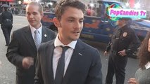 Shiloh Fernandez takes selfies while greeting fans at We Are Your Friends Premiere in Hollywood