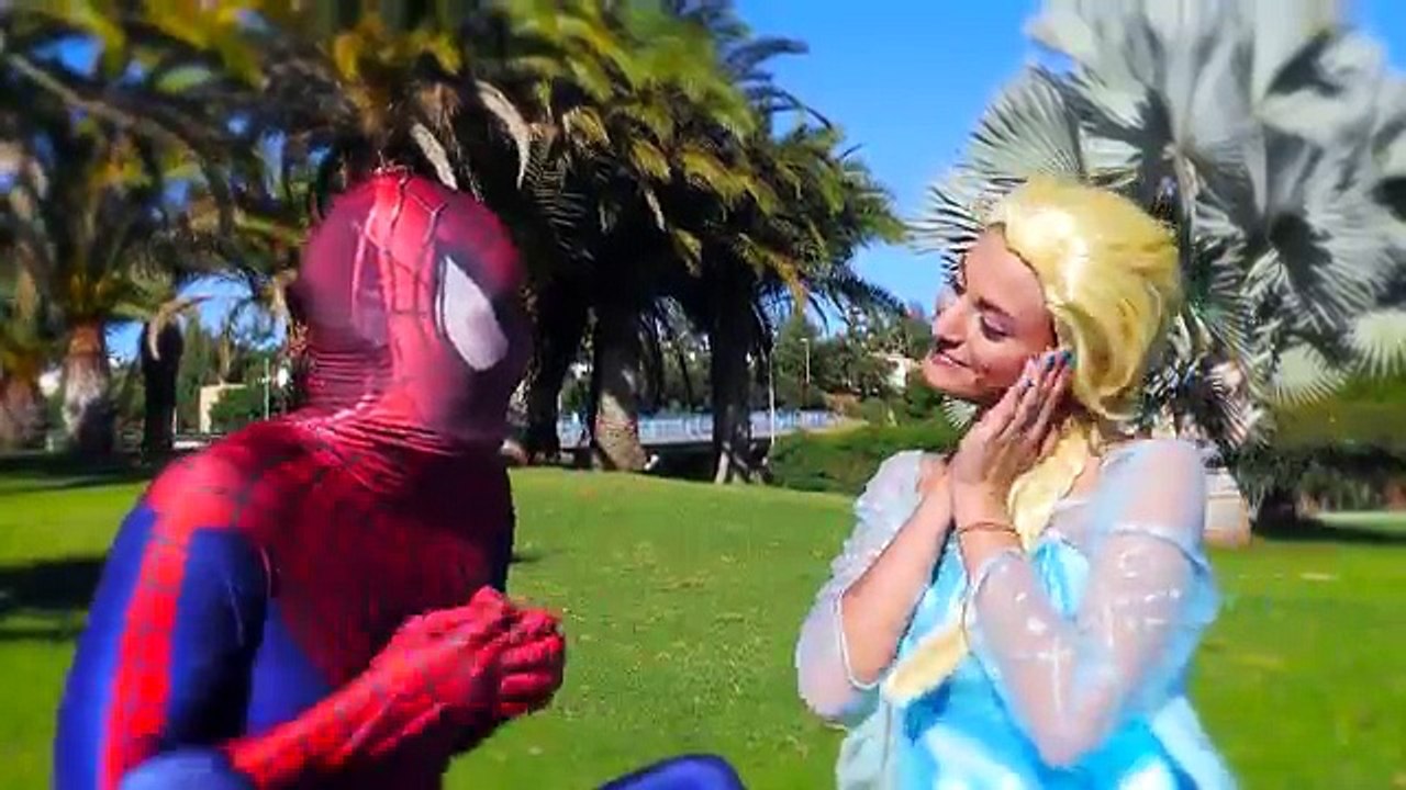 Spiderman vs Venom vs Frozen Elsa - Elsa Kidnapped - Real Life Superheroes Movie