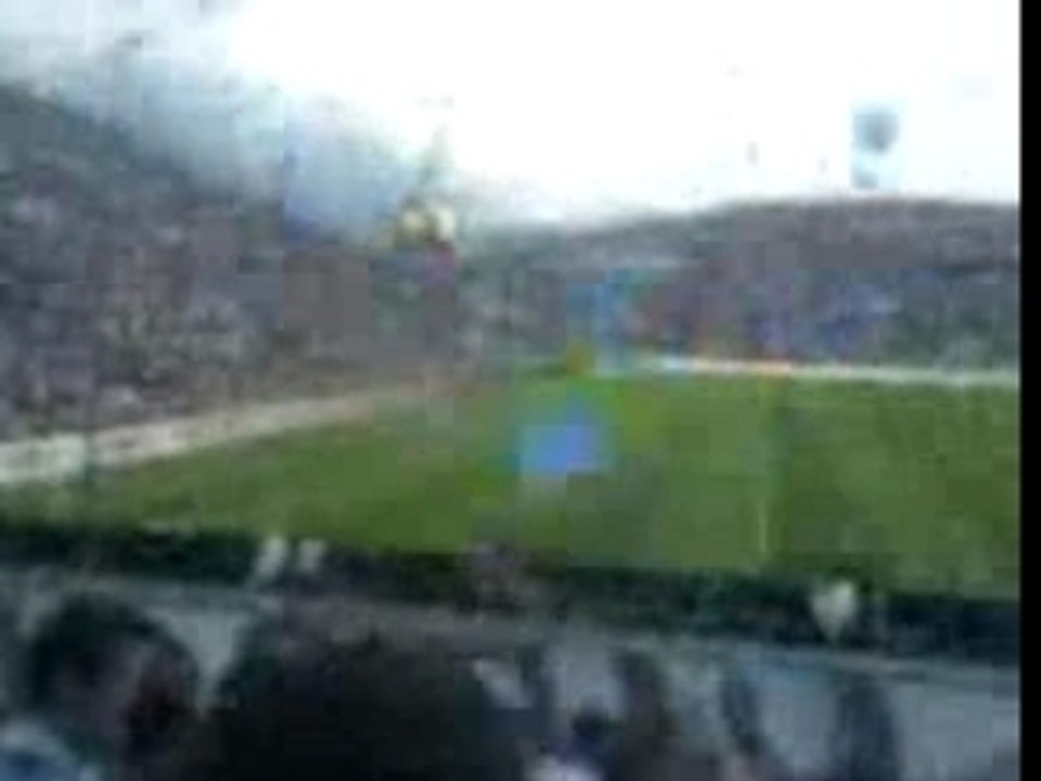 Entrée des joueurs om sedan du virage nord