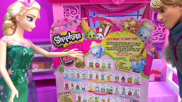 Queen Elsa Shopkins Challenge Season 2 Unboxing Kristoff Prince Hans Disney Frozen Fever Doll Video