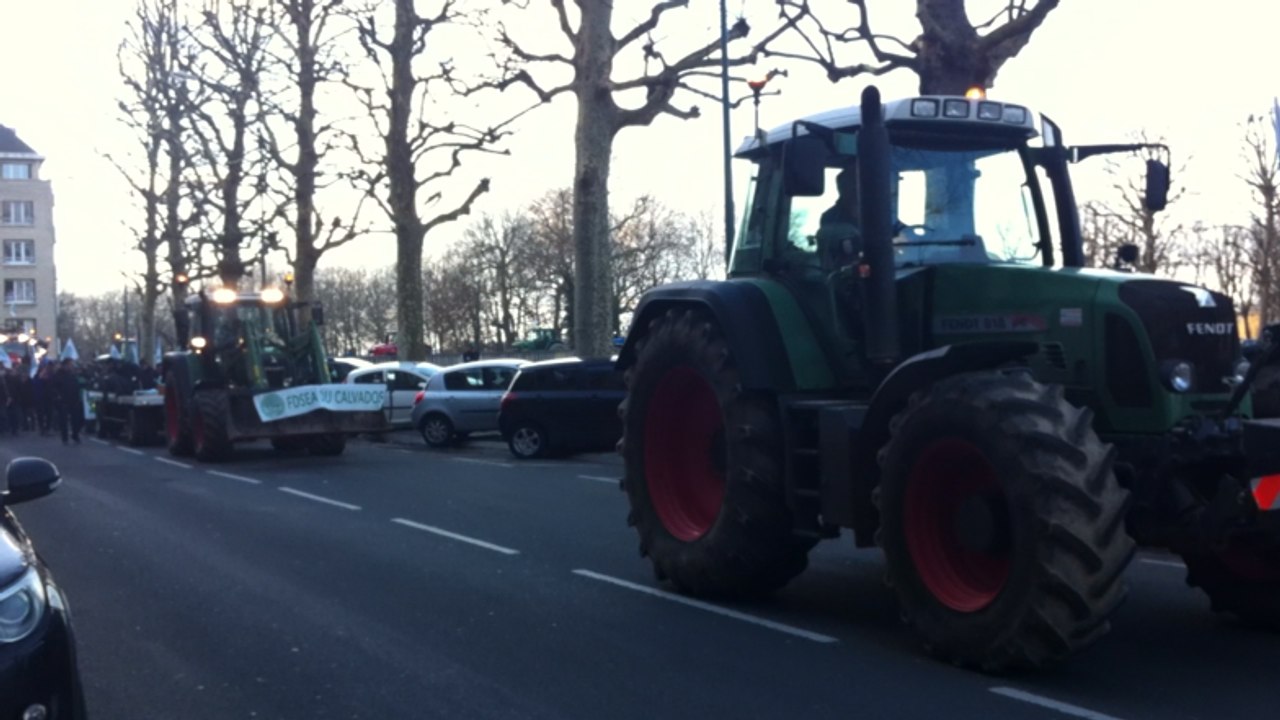 Caen : Les tracteurs defilent