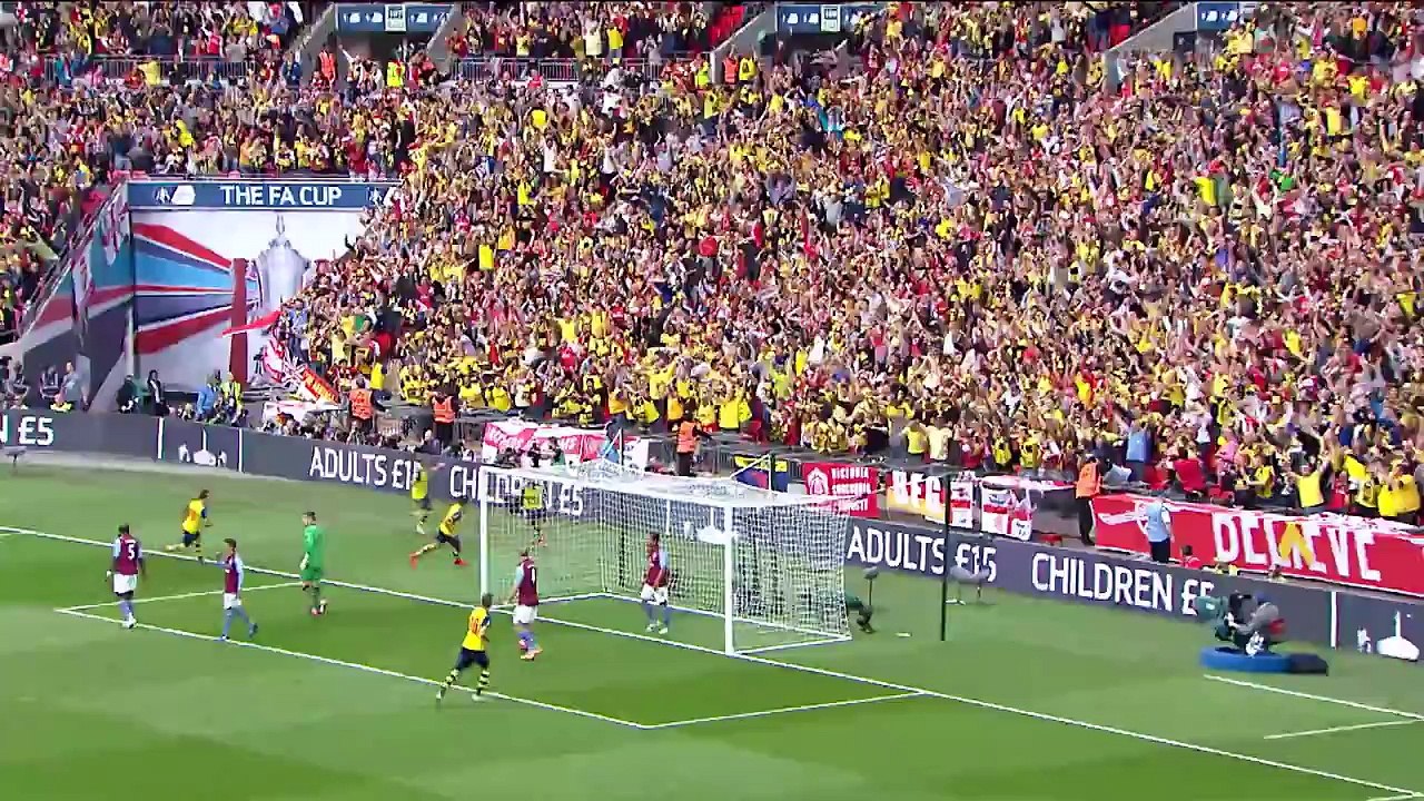 Arsenal 4-0 Aston Villa - 2015 FA Cup Final | Goals & Highlights