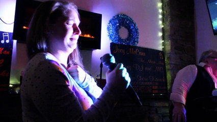 Karaoke of the Queen song 'Bohemian Rhapsody' Baltimore Maryland Feb 2016