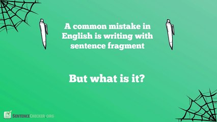 Best Sentence Fragment Checker