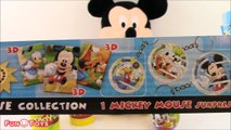 DISNEY MICKEY MOUSE SURPRISE EGGS OPENING UNBOXING!MICKEY MOUSE PLAY DOH EGGS WITH FUN KIDS TOYS
