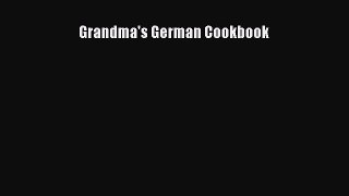 Read Grandma's German Cookbook PDF Online