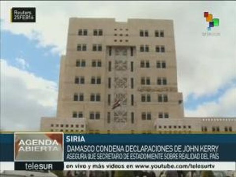 Damasco afirma que EE.UU. detonó y mantiene conflicto en Siria