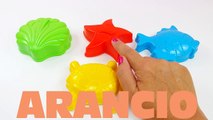 Apprendre les couleurs pour les enfants! Pongo Play doh et des emporte-pièces de différentes couleurs! Jeux pour les enfants - 2016