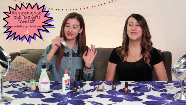 DIY Peel Off Nail Polish Base Coat with Glue? - Makeup Mythbusters w/ Maybaby and Lyndsay