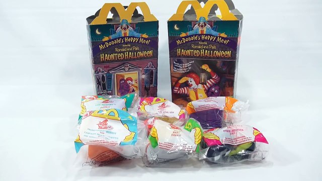 Halloween Nerds McDonalds Characters 1998 Set, McDonalds Retro Happy Meal Toy Series