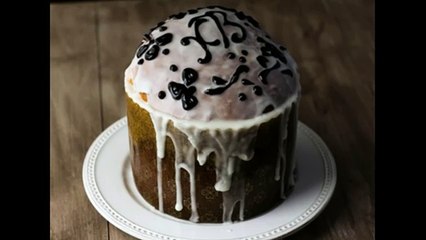 Кулич слоистый на сметане