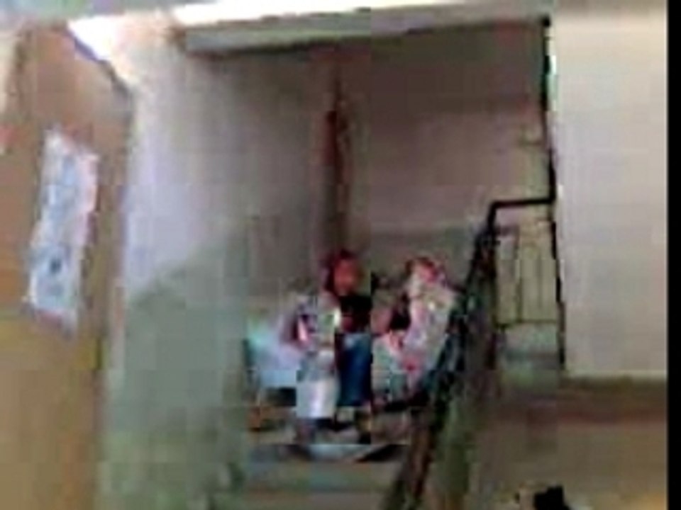 Descente dans l'escalier