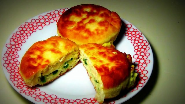 Сырные Лепешки с Зеленым Луком