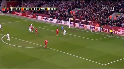 Daniel Sturridge Incredible Miss HD - Liverpool 1-0 Augsburg 25.02.2016 HD