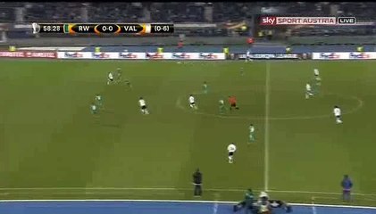 Rodrigo Goal - Rapid Vienna 0 - 1	 Valencia - 25-02-2016