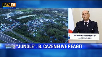 Cazeneuve sur Calais : "Nous avons souhaité la mise à l'abri des vulnérables"
