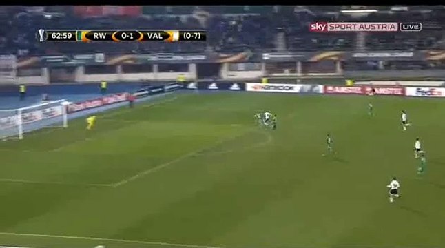 Feghouli S. Goal - Rapid Vienna 0 - 2 Valencia - 25-02-2016