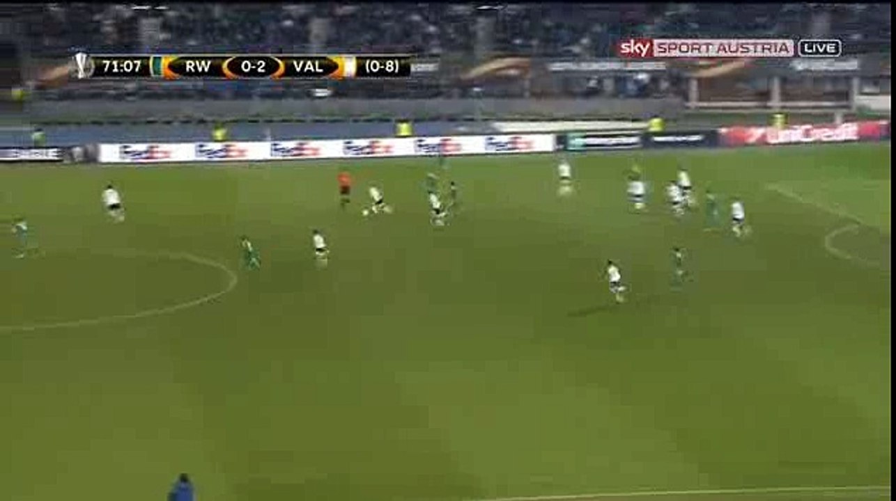 Piatti P. Goal - Rapid Vienna 0 - 3 Valencia - 25-02-2016