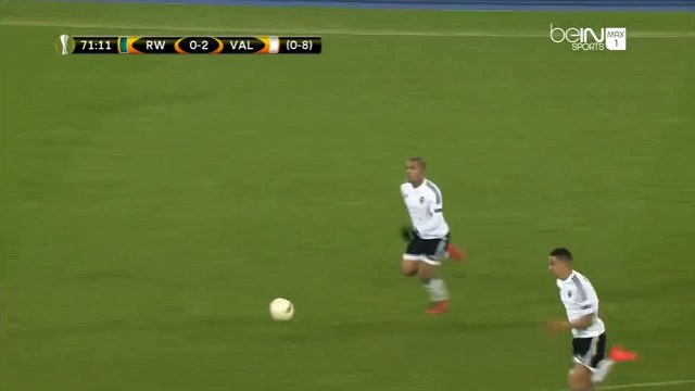 But de Piatti sur passe Feghouli Rapid Vienna 0-3 Valencia 25.02.2016