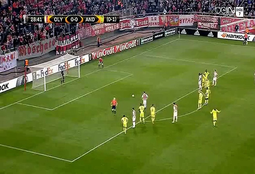 Fortounis K. (Penalty) Goal - Olympiakos Piraeus 1 - 0t Anderlecht - 25-02-2016 HD