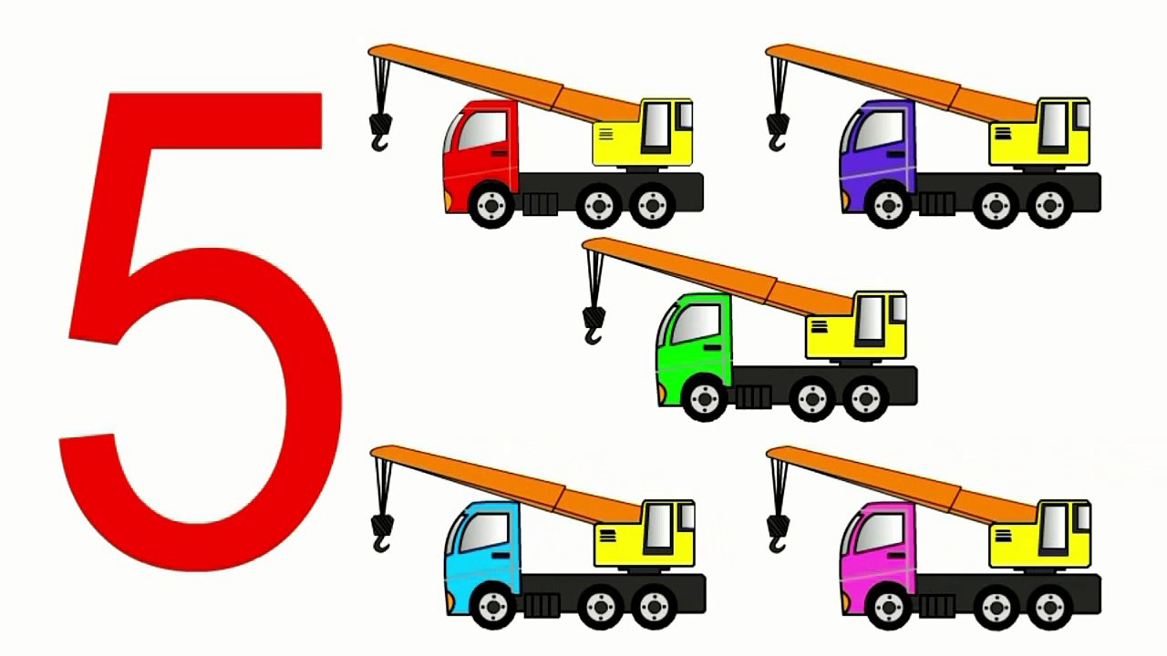 Машины. Мультики про машинки. Учим цифры и счет. Техника для детей