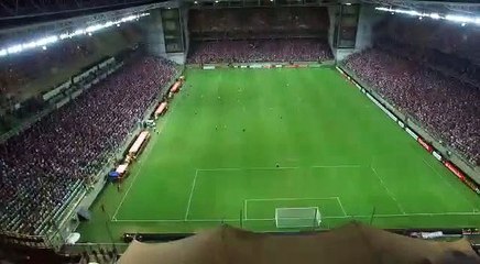 Imagens do polêmico drone que provocou atleticanos no Independência