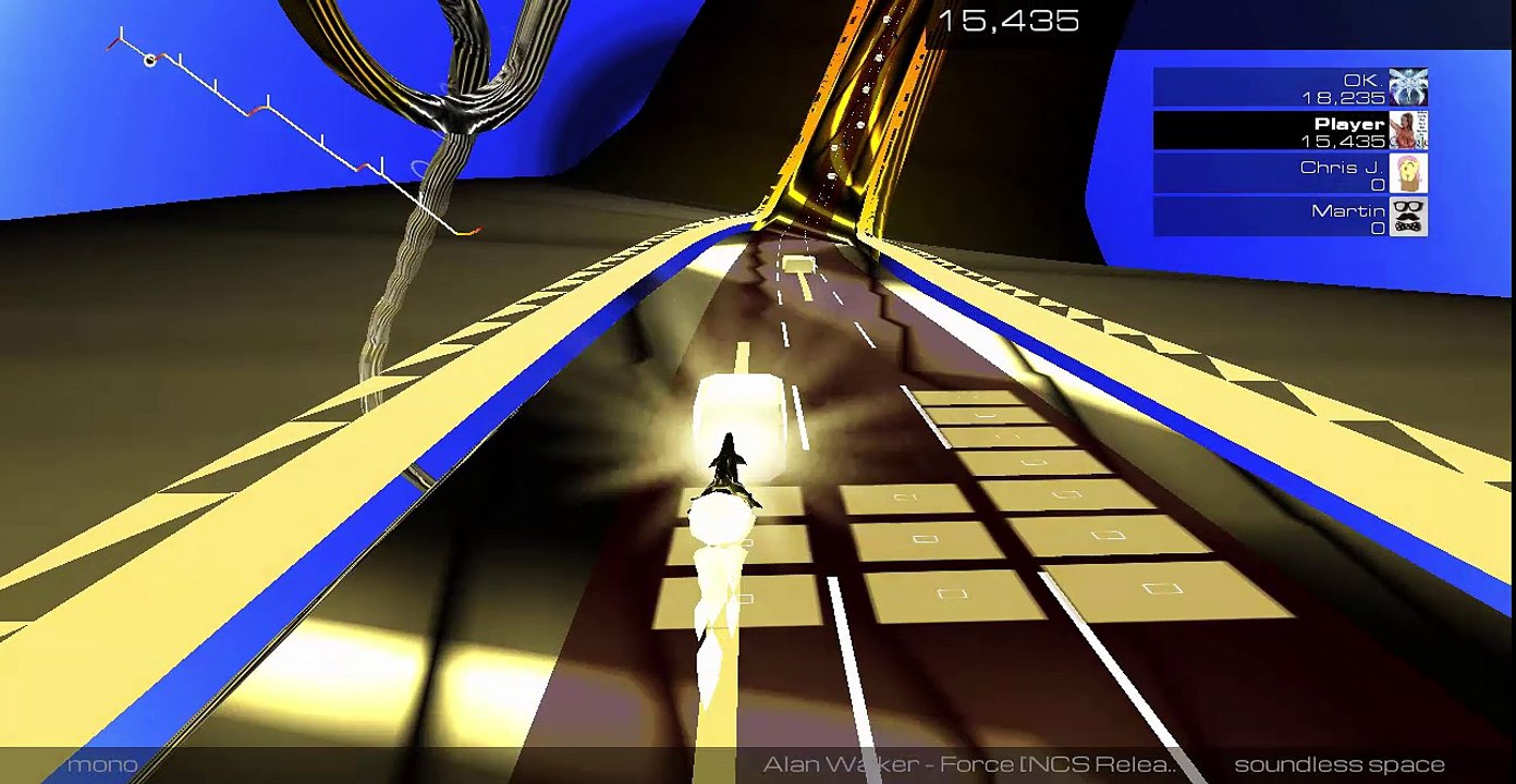 Audiosurf 2 - Alan Walker - Force [NCS Release] (sin copyright)